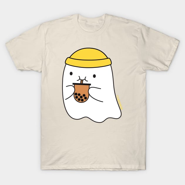 Bubble Tea Ghost T-Shirt by Made by Chanamon